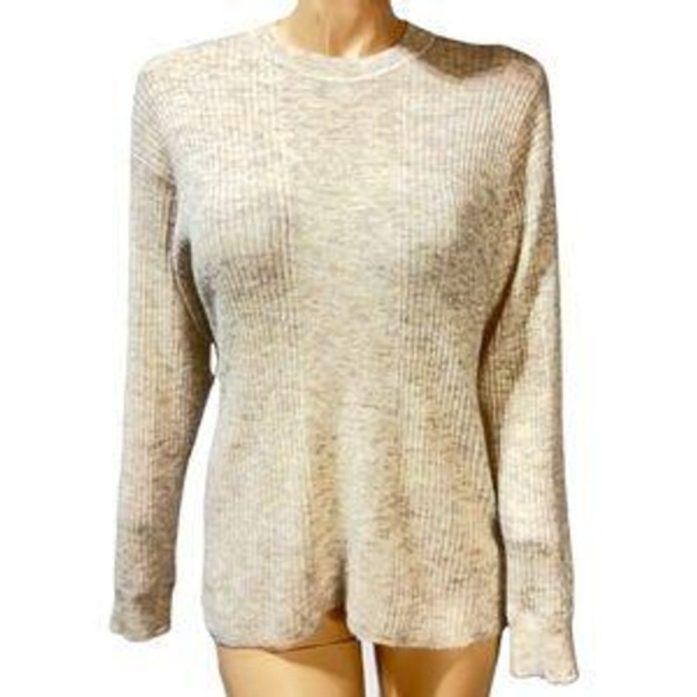 Madewell alpaca‎ ribbed oatmeal MED basic neutral gorpcore luxe minimalist fave